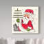 « santa holding tree », art sur toile-31977483