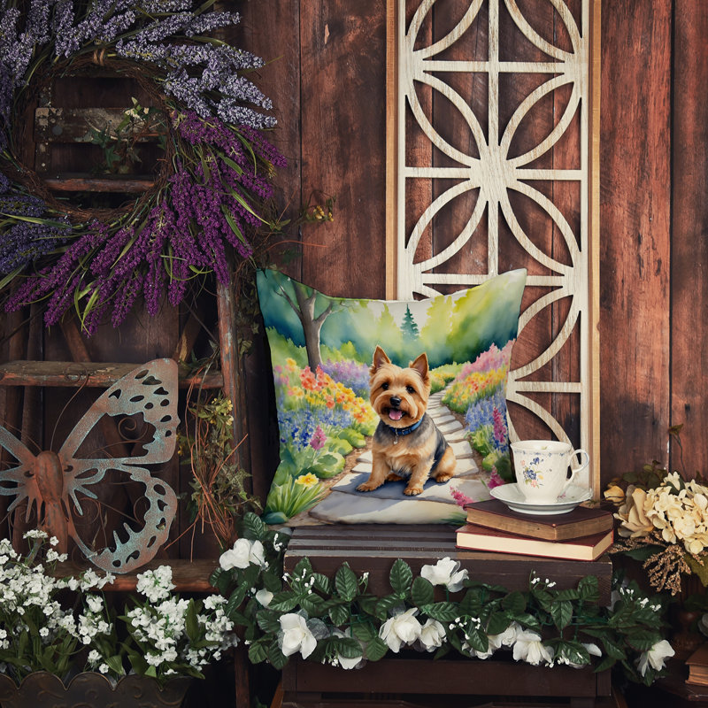 Coussin décoratif intérieur / extérieur Spring Path, H 14 po x l 14 po