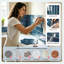 Dosseret 3D auto-adhésif 11,81 po x 11,81 po, carreaux muraux imperméables et auto-adhésifs pour cuisine et salle de bain, housse plus épaisse de 9 mm-129955636