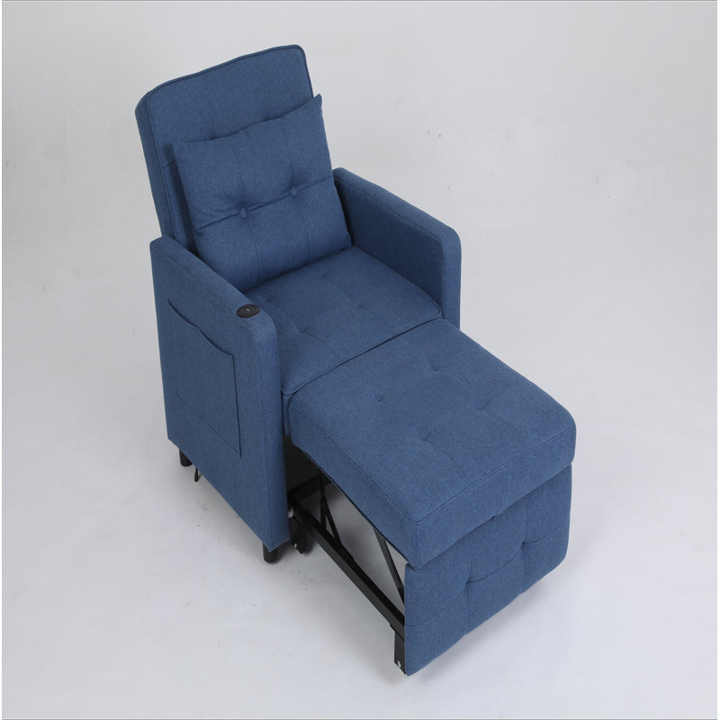 Canapé-lit convertible 3 en 1 Sleeper Chair, Bleu