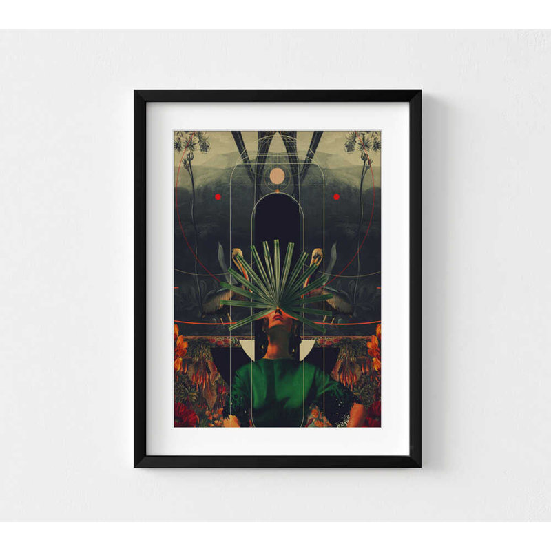 Elle a vu l'équateur, reproduction d'art (encadrée ou non, différentes tailles), H 30 po x l 40 po, Framed Print with Mat