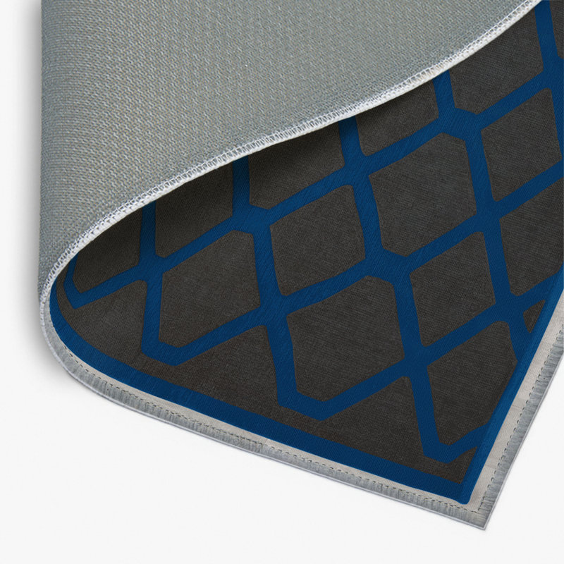 Tapis noir intérieur et extérieur Trellis, Rectangulaire 2 pi x 3 pi