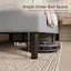Modern Linen Effect Fabric Bed Frame with Adjustable Headboard for Bedroom Furniture-1912375001-1912375000