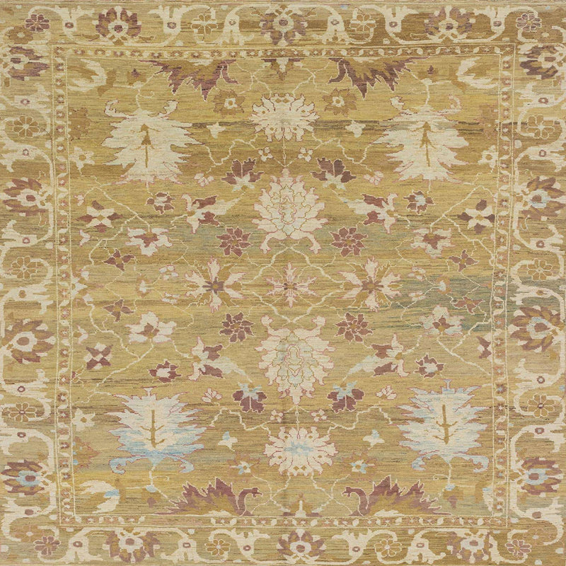 Abstract Indoor Rug, Square 3'