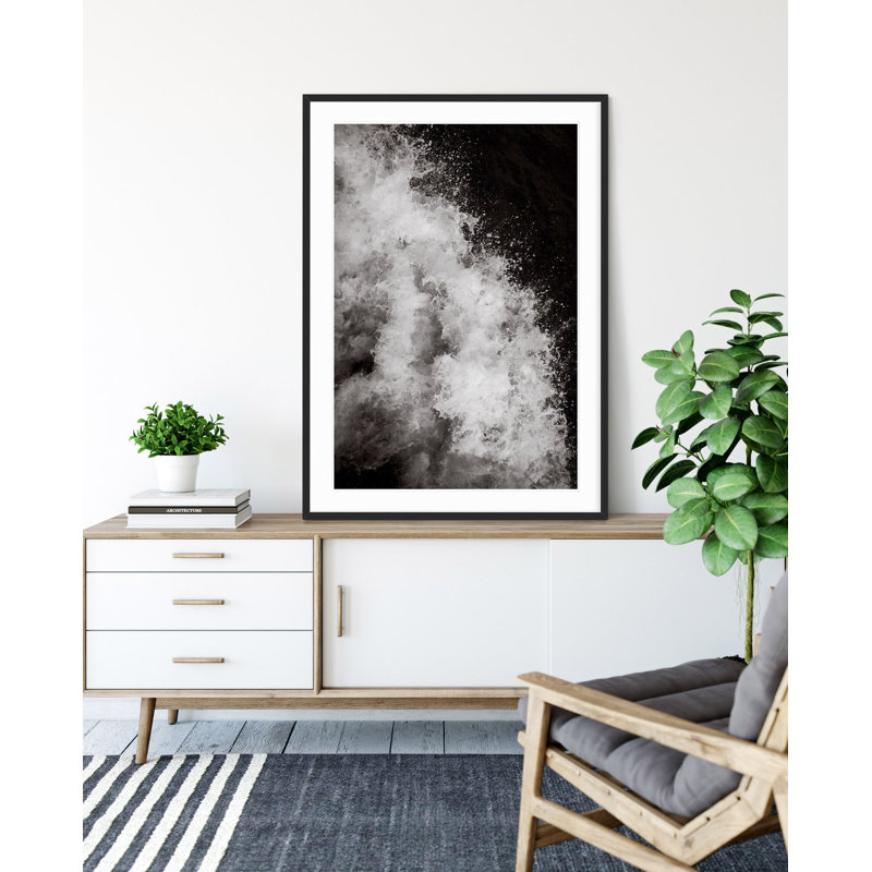 Sea Spray, Starboard - Picture Frame Photograph on Paper, Black Framed, 47" H x 33" W