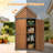 Outdoor Storage Cabinet, Garden Shed Tool Shed With Metal Frame-114241097