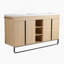 Meuble-lavabo autoportant de 60 po avec lavabo double en résine, portes à fermeture en douceur et supports de rangement ouverts, fabrication en contreplaqué-757577629