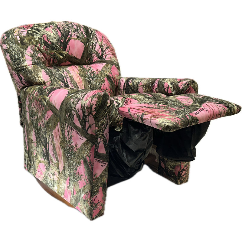 Childrens Rocker Recliner Chair in Pink Camo TRUE TIMBER MC2 Pink, Camouflage Pink - True Timber
