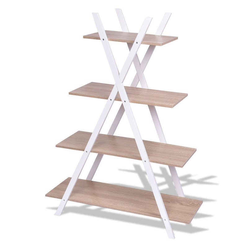 Lopez X-Shape 4-Tier Display Shelf