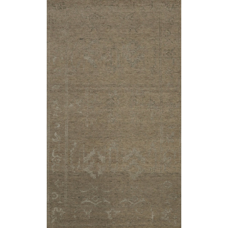 Tapis de salon délavé Oushak 5 x 8