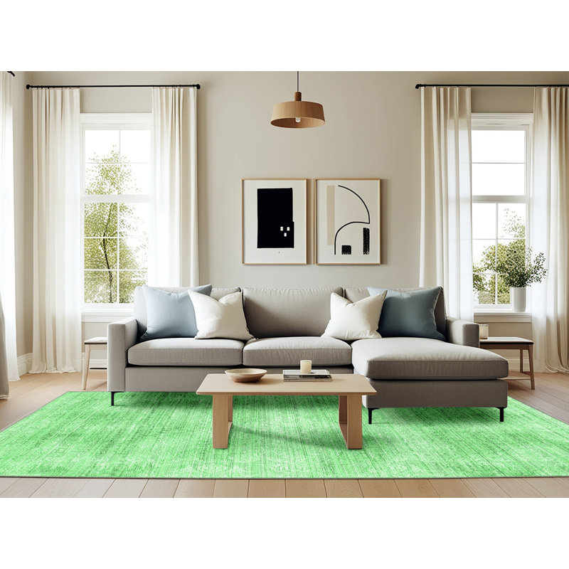 Anabelli Washable Abstract Indoor Rug, Rectangle 6' x 9'