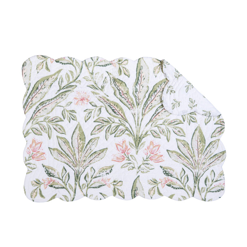 Ensemble de 6 napperons de courtepointe Lana Palms