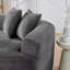 Canapé modulaire courbé 4 places de style moderne, canapé de salon à compression minimaliste, aucun assemblage requis, revêtement en chenille-1236817515
