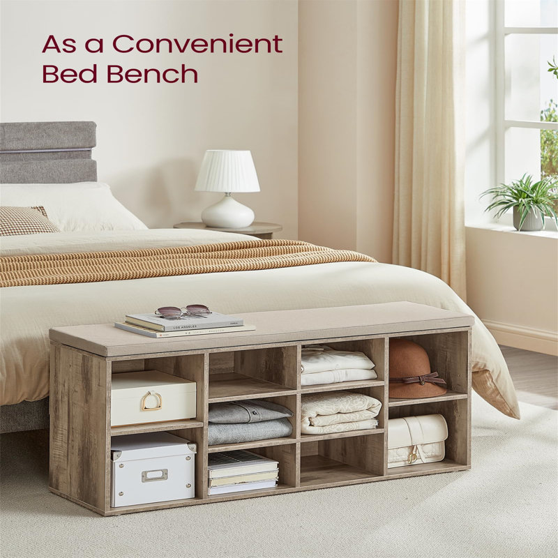 8 Pair Shoe Storage Bench