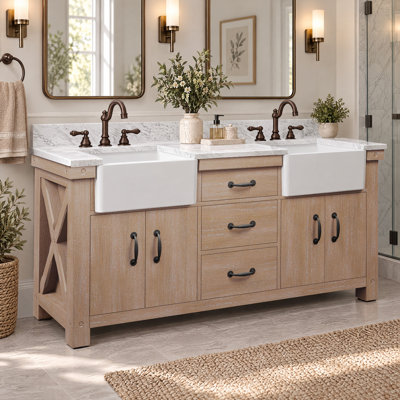 Ensemble de vanité double Aiana 72 po