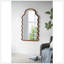 Miroir arqué en bois avec cadre unique