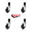 Hard Rubber Swivel Caster with Expanding Stem