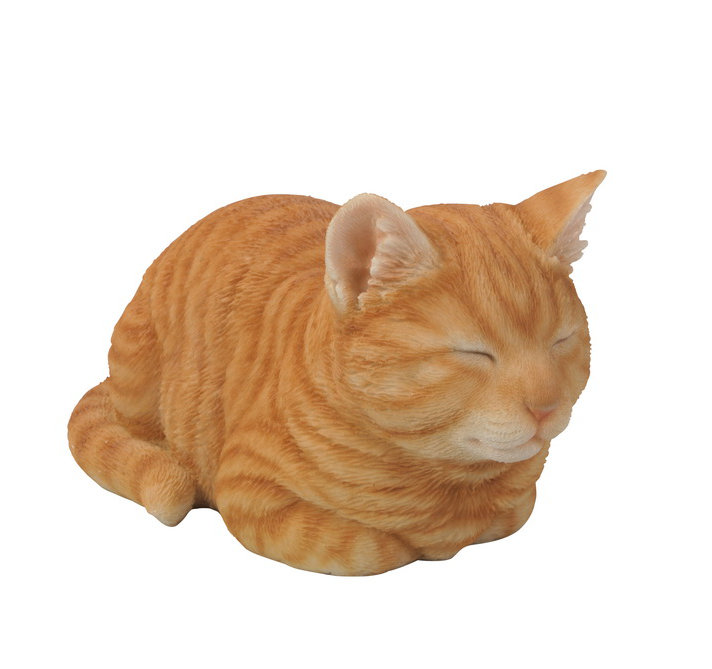 Animals Weather Resistant Water Resistant UV Resistant Polyresin Garden Statue, Orange