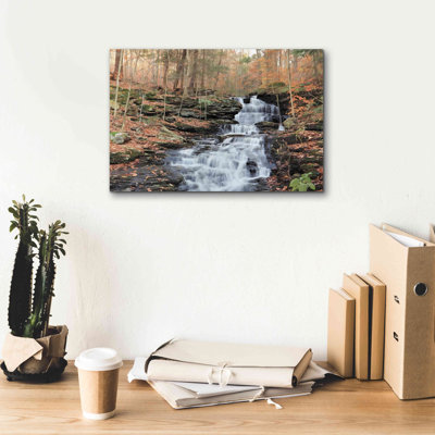 «Waterfall Steps at Pigeon Run» par Lori Deiter, art mural sur toile
