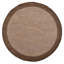 Tapis en laine touffetés à la main Angleterre - 10 pi x 10 pi, rond, couleur brun beige, design moderne et contemporain, tapis antidérapants faits à la main épais pour salon, chambre à coucher-118178269