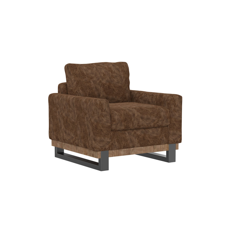Fauteuil Marqueese, Similicuir hickory