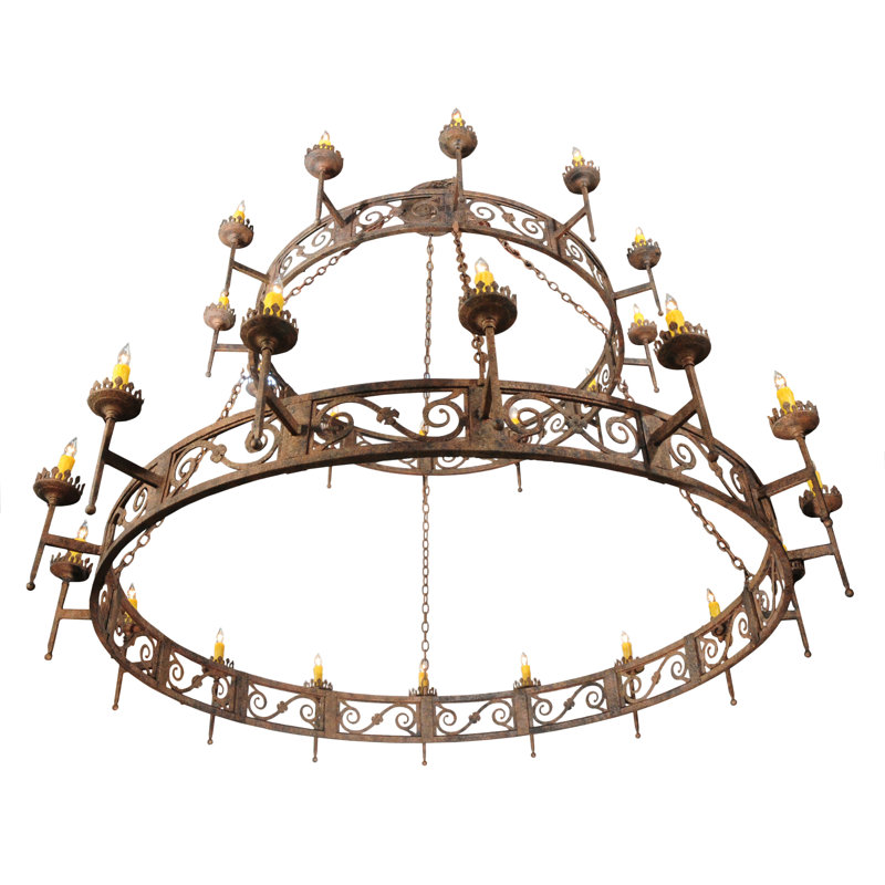 Rustic Lodge 16 - Light Chandelier