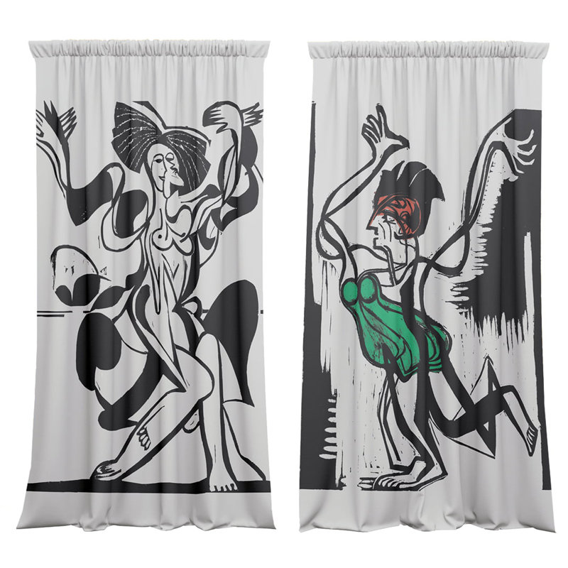 Velvet Blackout Rod Pocket Curtain Panel Pair, 59cm Width x 300cm Drop.