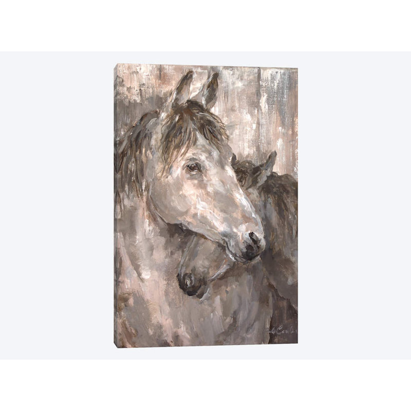 Tender Farmhouse Horse by Debi Coules - Print on Canvas, No Frame, 66.04 cm H x 45.72 cm W x 3.175 cm D