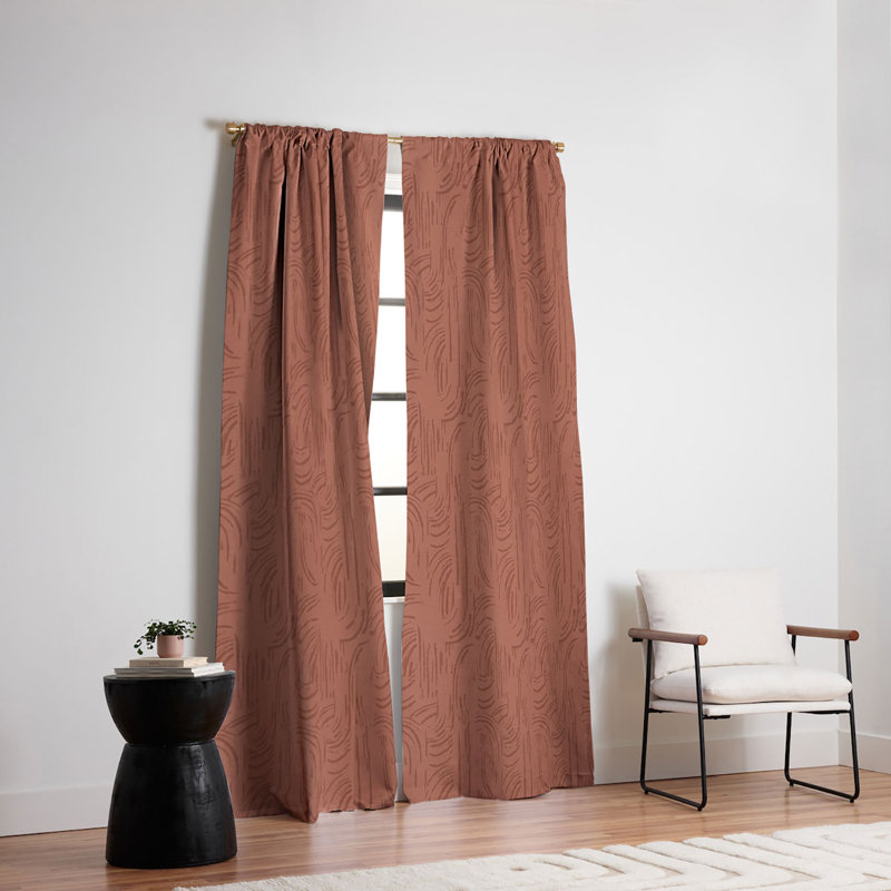 Rideau occultant (1 panneau) Holli Zollinger CERES MARSALA, L 50 po x L 96 po