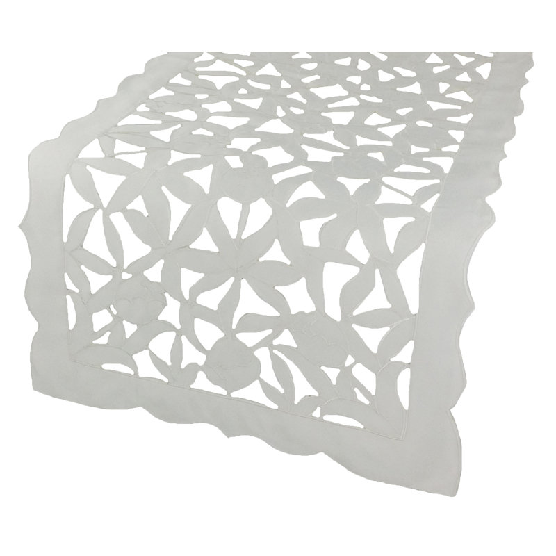 Weehawken Table Runner, White