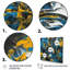 «Blue and Yellow Abstracted Realms II», reproduction d'art sur toile-1482900528-1482902479