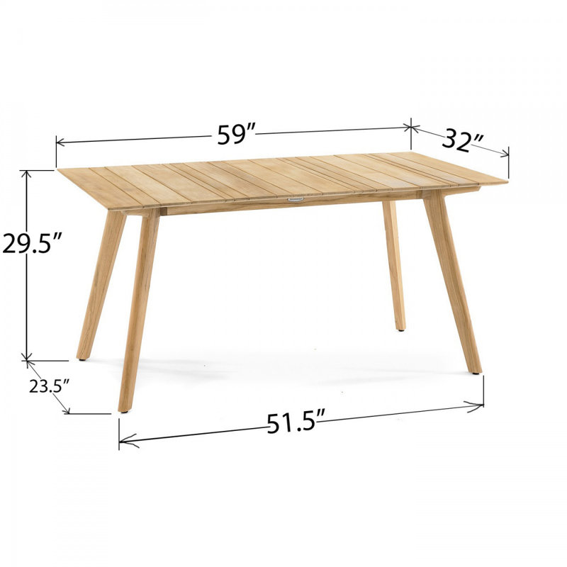 Westminster Teak Outdoor Teak Dining Table