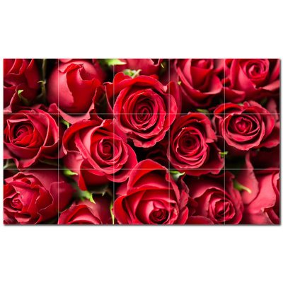 Murale décorative en céramique 4,25 po x 4,25 po