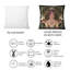 Rectangle, femmes rétro en géométrie dorée Art déco I - coussin décoratif moderne