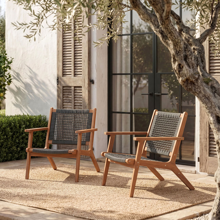 Kaetlin Acacia Outdoor Lounge Chair
