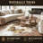 Houchin Performance Cowhide Animal Print Indoor Rug