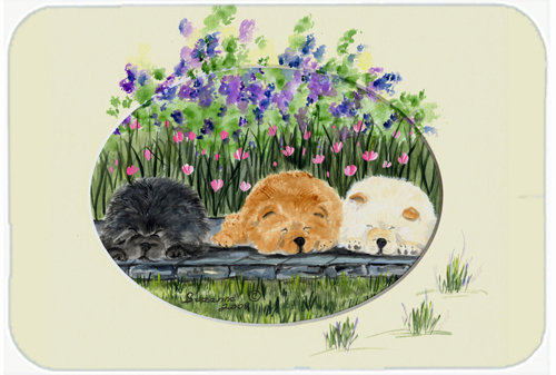Three Chow Chow Glass Cutting Board