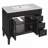 36" Bathroom Vanity with Ceramic Sink,Adjustable Shelves-1274180733