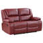 Causeuse inclinable en cuir 61,75 po Ebie