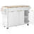 Fluted Kitchen Island With Storage