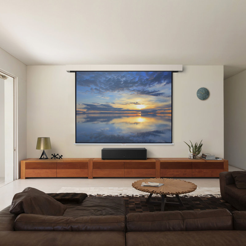 17 Stories Manual Projector Screen Projector Screen, 183cm H x 251cm W