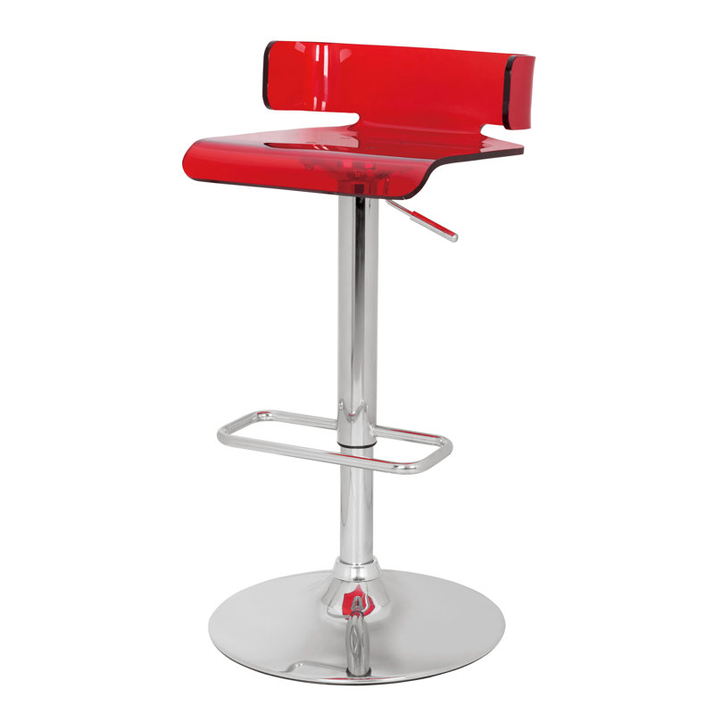 Tabouret pivotant réglable, Rouge