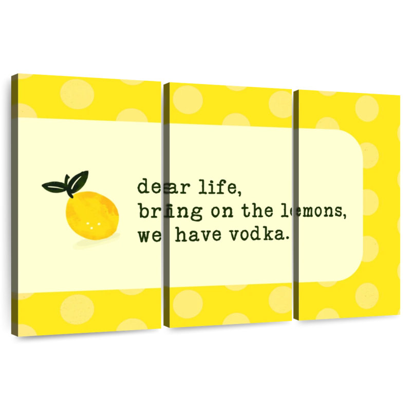 Ketti Vodka Lemon, 42" H x 65" W
