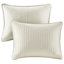 Courtepointe pour lit simple / simple TG en microfibre avec bourre en coton, réversible, lavable à la machine, rembourrée,