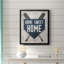 Toile encadrée de qualité supérieure Home Sweet Home Base - prête à être accrochée-618684760-618684762