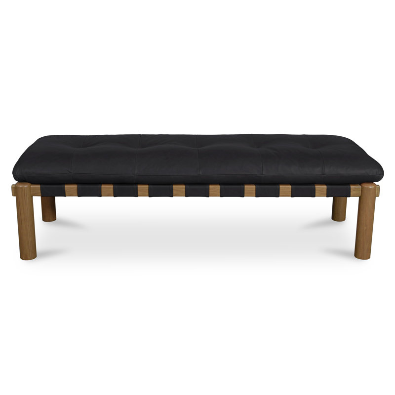 Costello Upholstered Bench, Black