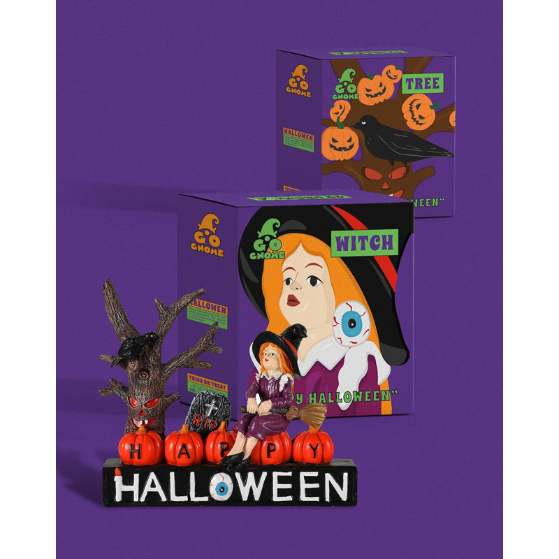 Monstres d'Halloween en résine de 7,8 po d'Halloween Decorations