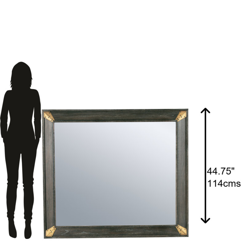 Michaela Flat Beveled Wall Mirror