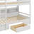 Twin-Sized Bunk Bed Featuring Integrated Shelves On Both Upper And Lower Beds, Plus A Storage Drawer-2091342574
