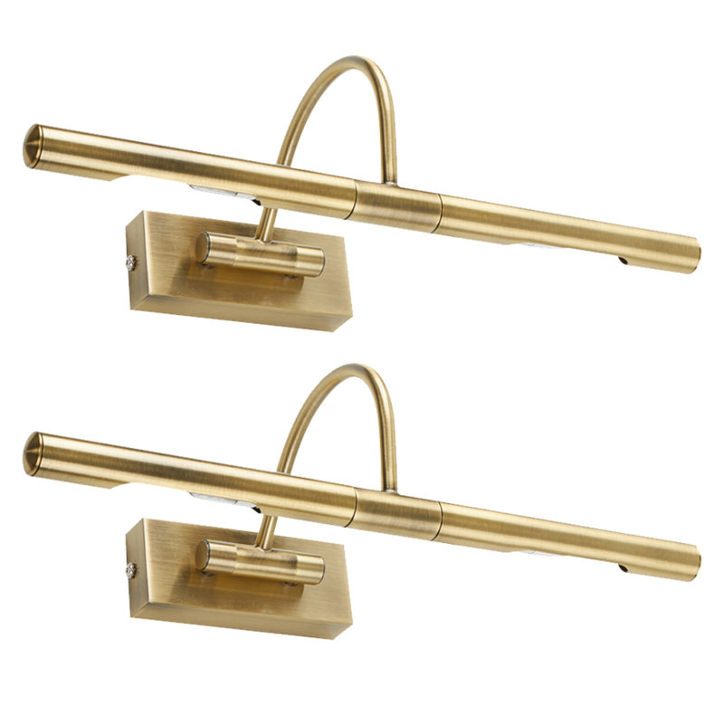 Capri Hardwired Wall Mount Picture Light, Gold